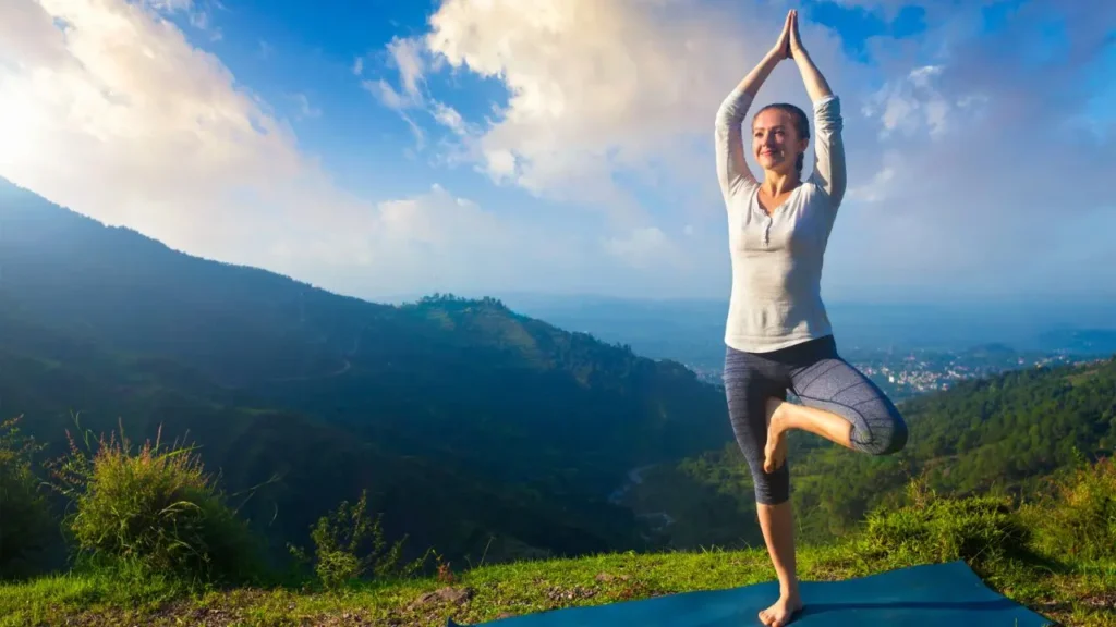 yoga postura da árvore