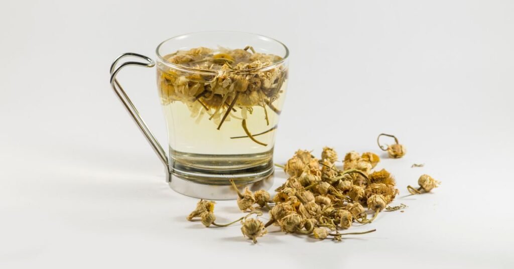 plantas medicinais: chá de camomila