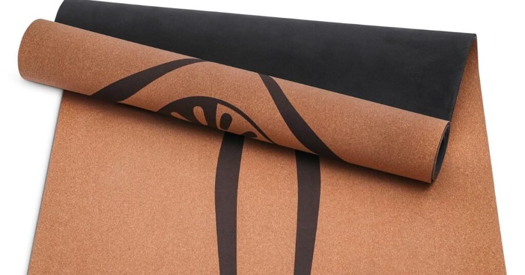 tapete de yoga de cortiça